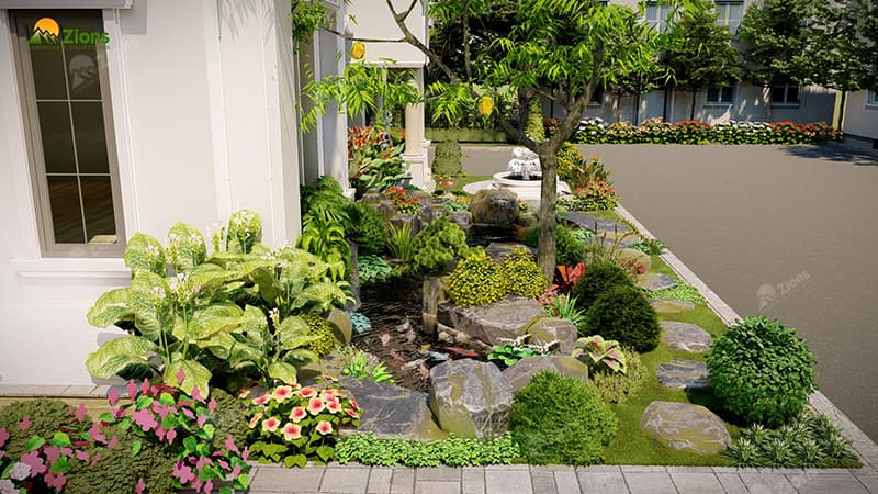 thiết kế sân vườn tại quận 7