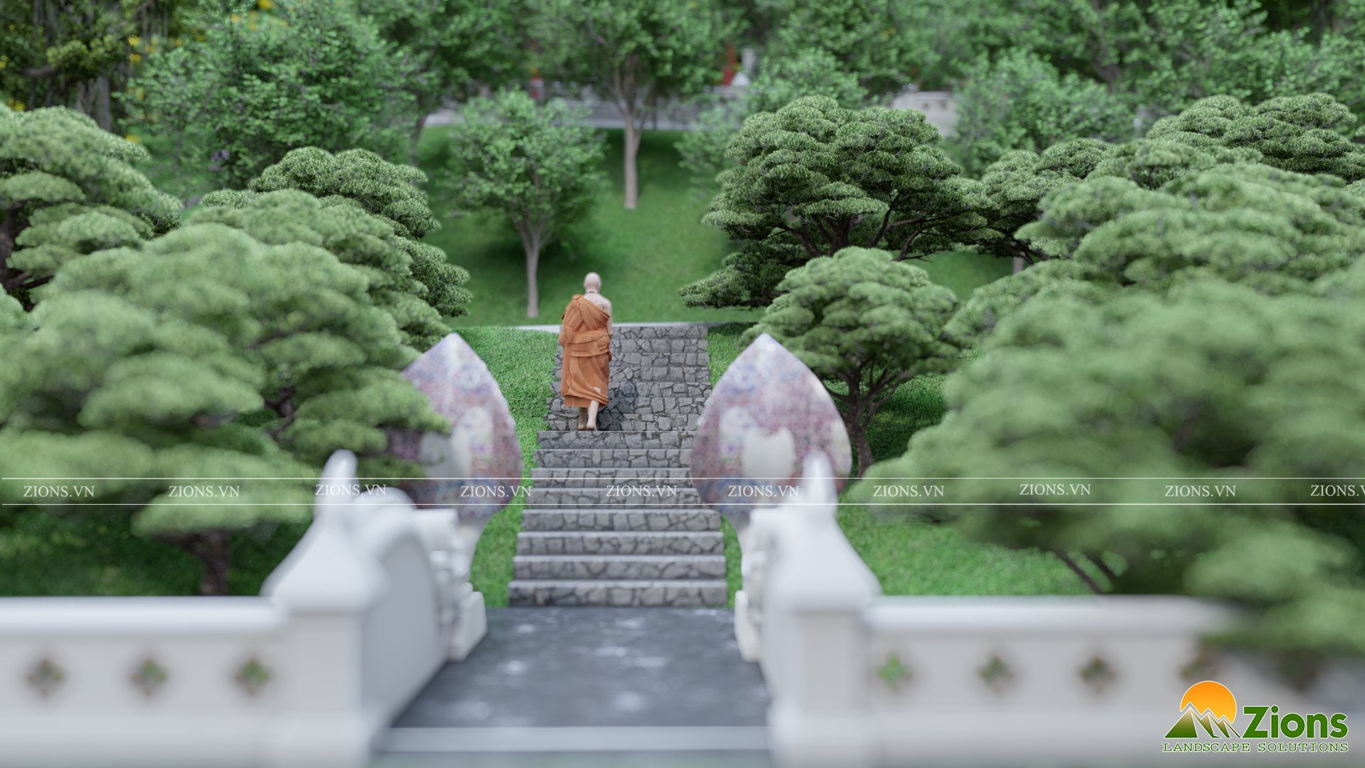 Quy hoạch thiết kế cảnh quan Thiền viện Tùng Lâm - Zions