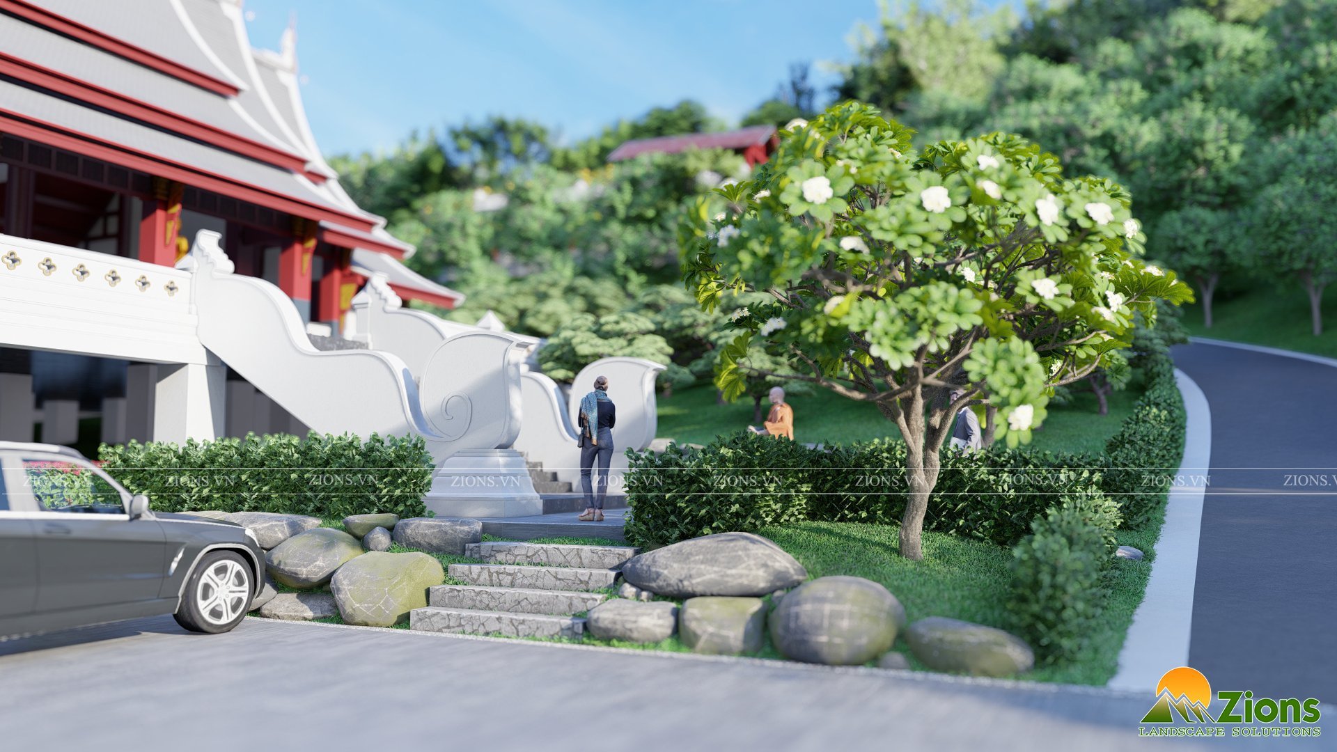 Quy hoạch thiết kế cảnh quan Thiền viện Tùng Lâm - Zions