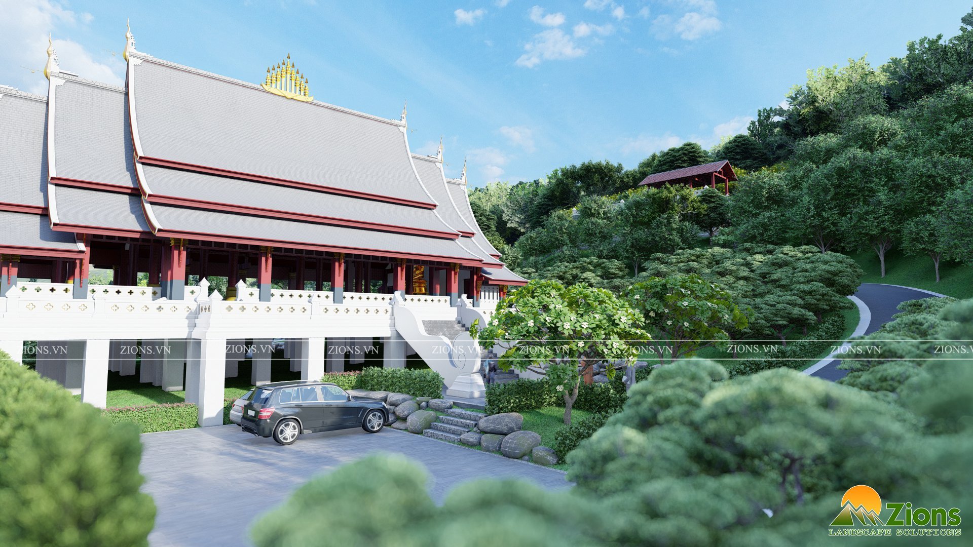 Thiết kế cảnh quan vườn thiền - Zions