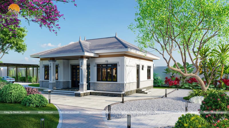 Thiết kế sân vườn nghỉ dưỡng, vườn mái nhật