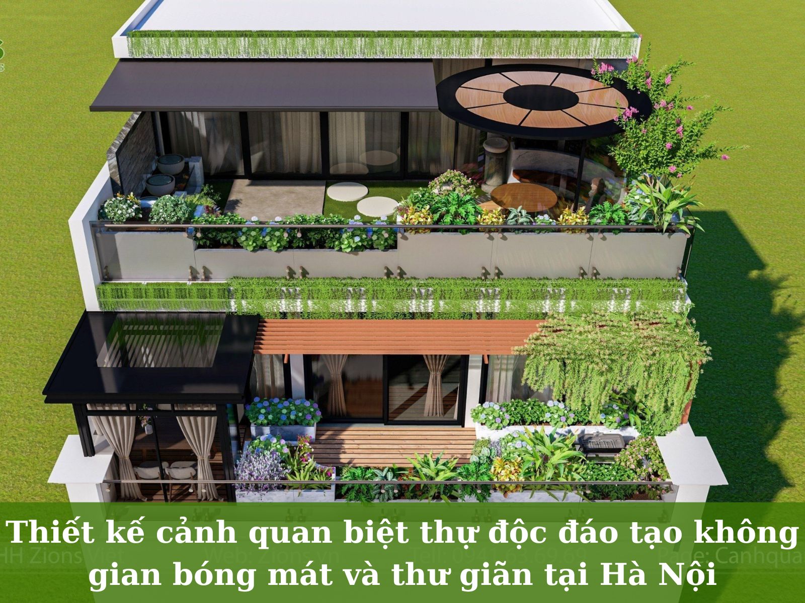 thiết kế cảnh quan biệt thự