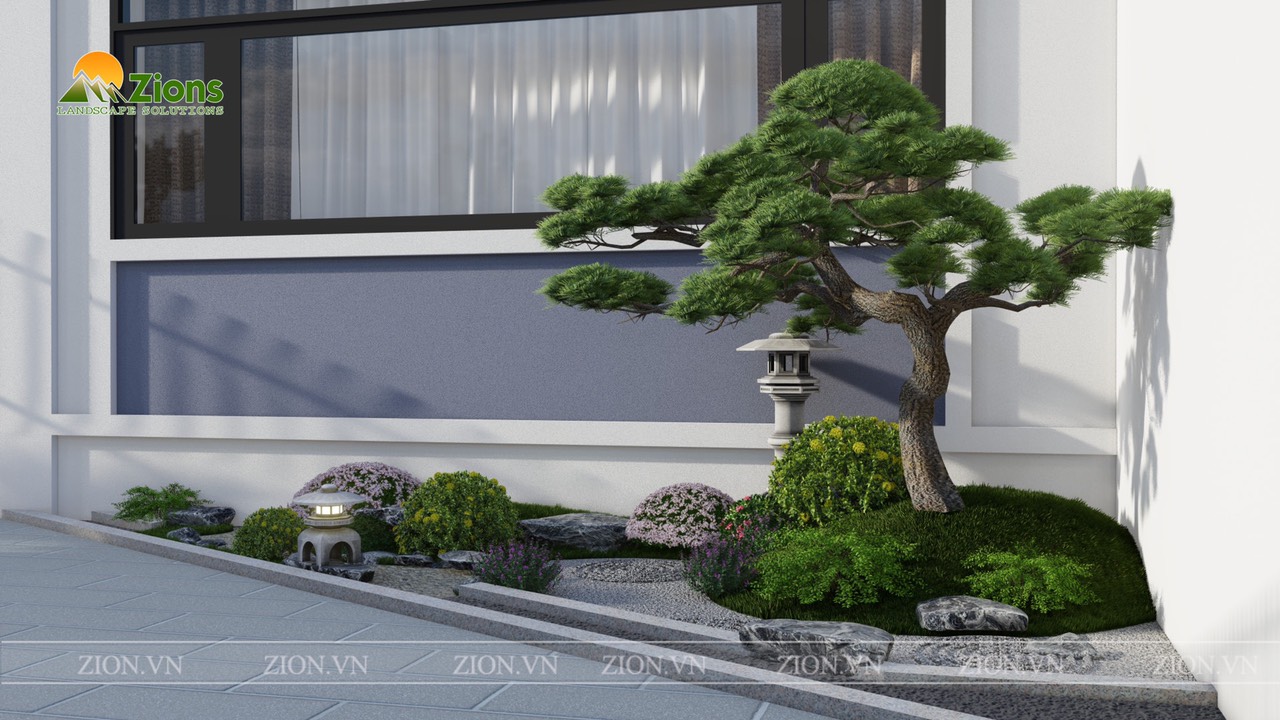 Tiểu cảnh sân vườn Nhật - ý tưởng thiết kế vườn Nhật 