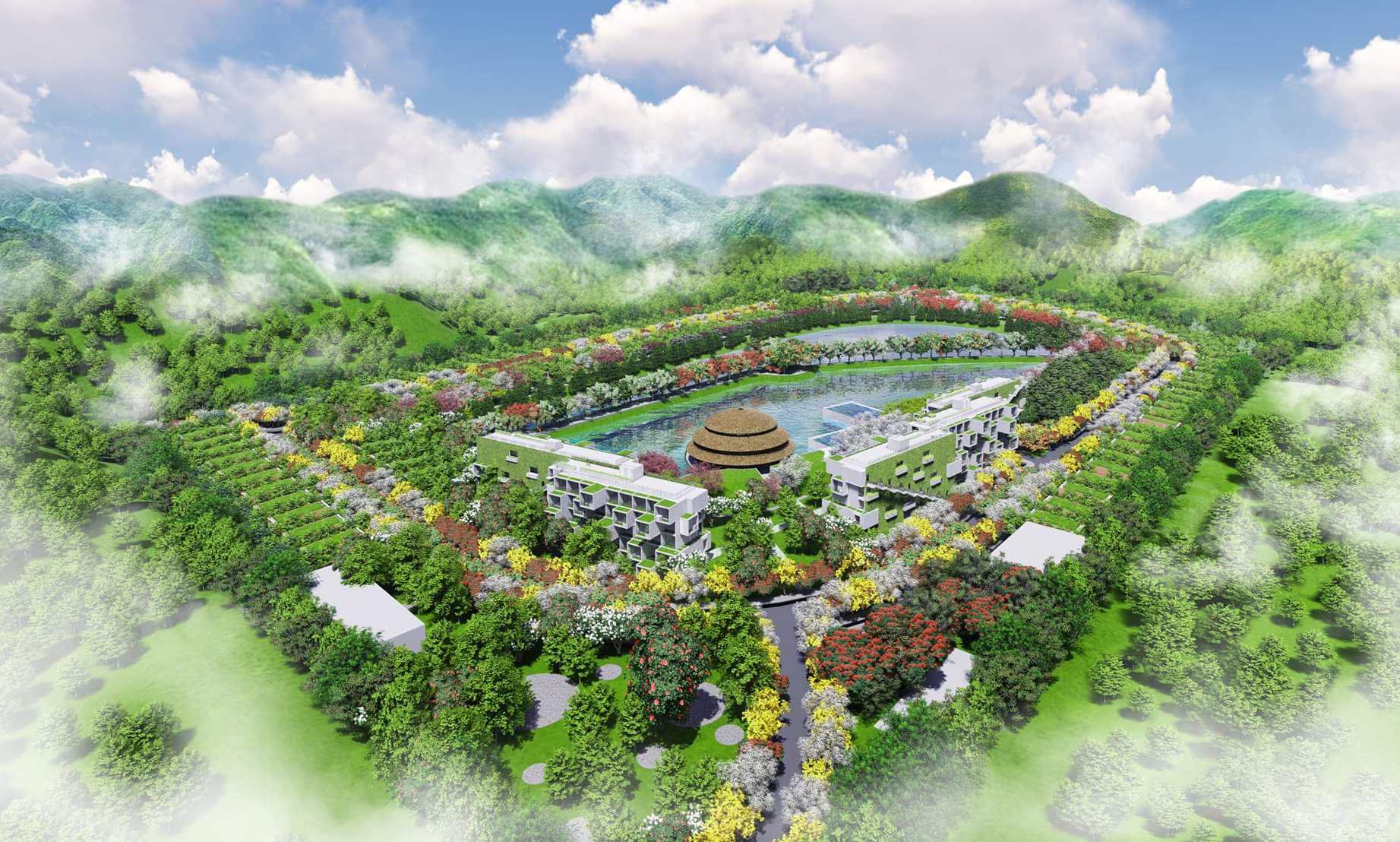 Vedana Ninh Bình - Cảnh quan nghỉ dưỡng resort tiêu chuẩn 5 sao xanh