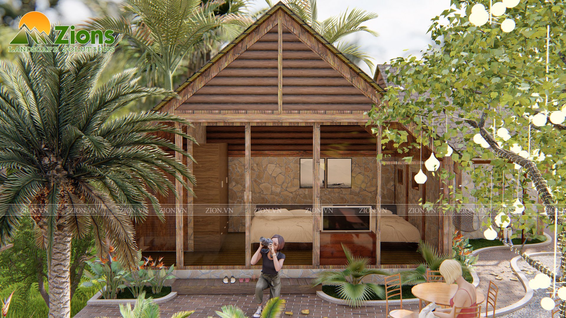 Cảnh quan homestay nghỉ dưỡng - Zion's