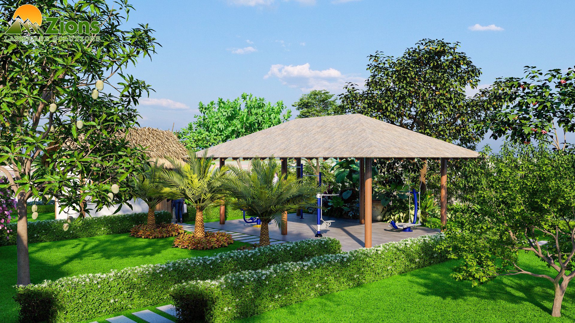 Thiết kế sân vườn nghỉ dưỡng gia đình - second home - zions