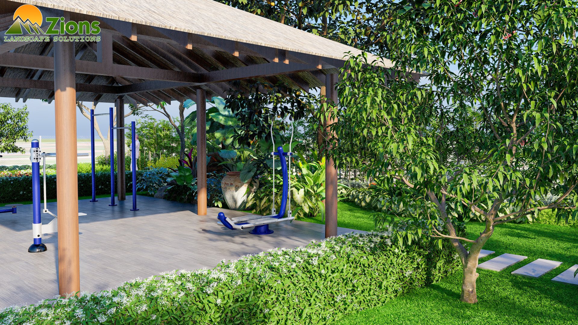 Thiết kế sân vườn nghỉ dưỡng gia đình - second home - zions