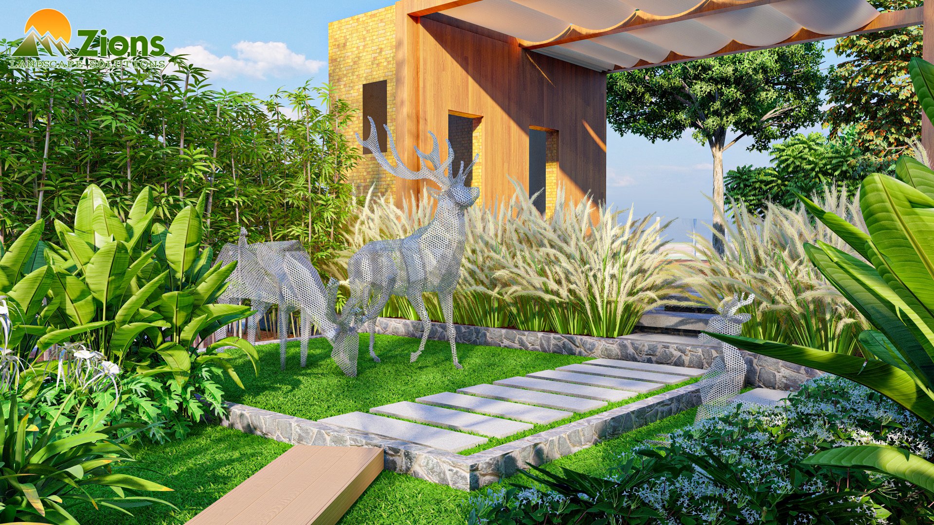 Thiết kế sân vườn nghỉ dưỡng gia đình - second home - zions