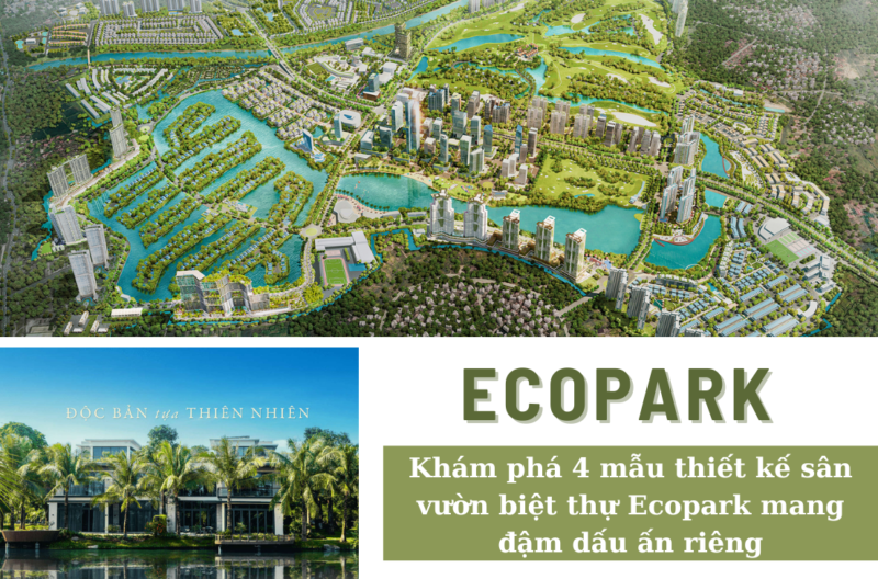 Khám phá 4 mẫu thiết kế sân vườn biệt thự Ecopark mang đậm dấu ấn riêng