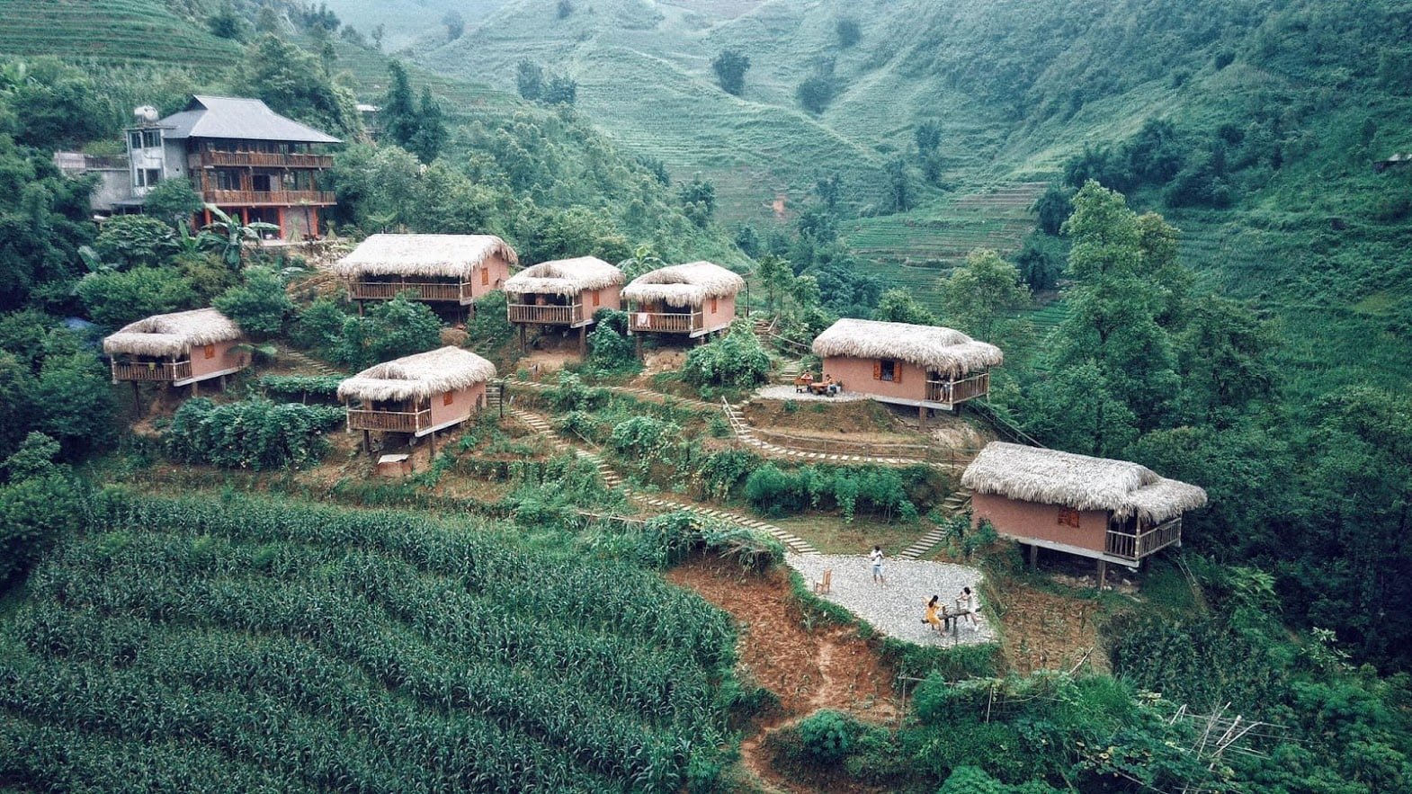 Vị trí thiết kế farmstay, cảnh quan farmstay