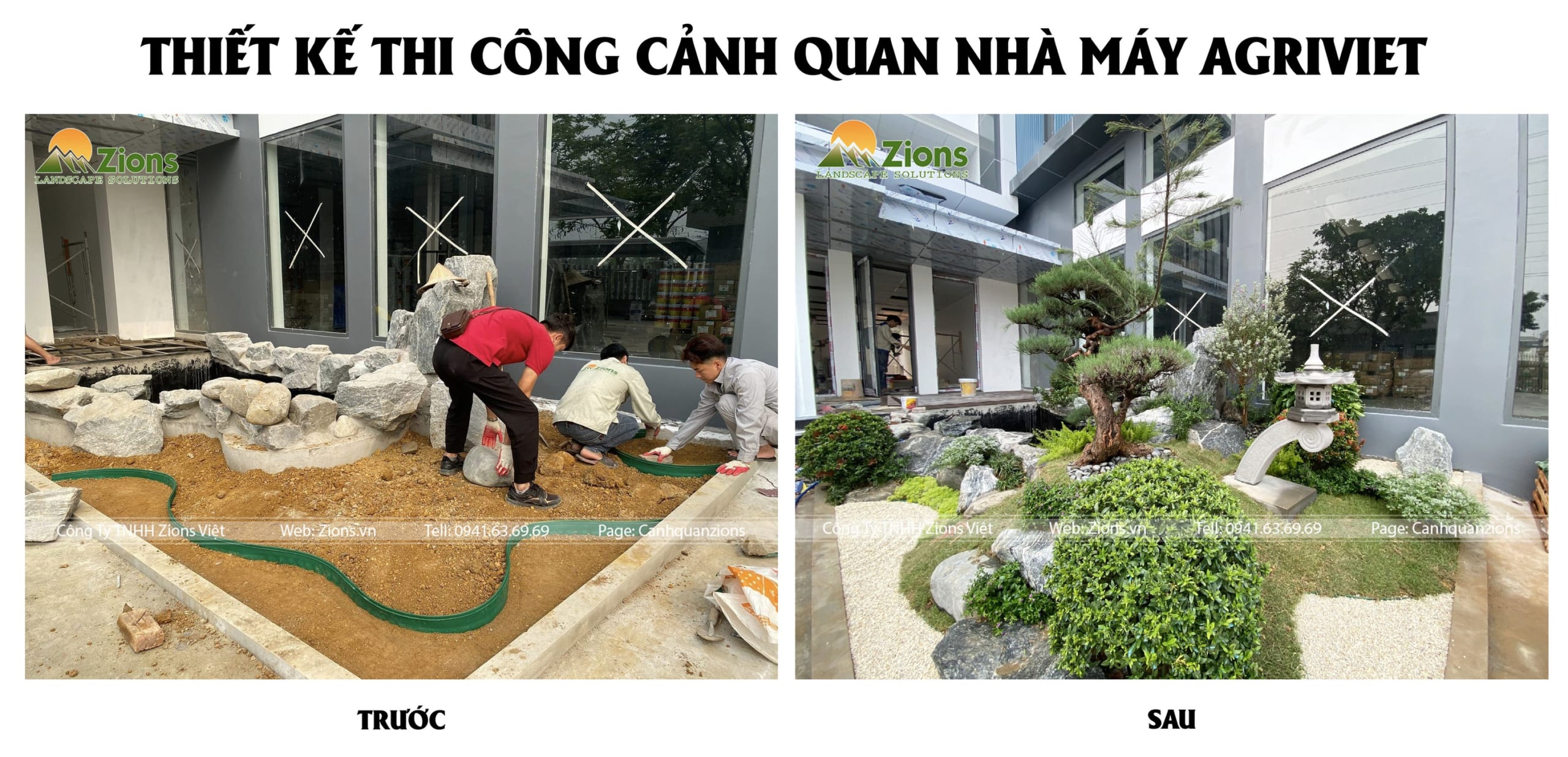 thiết kế thi công cảnh quan nhà máy - Zion's