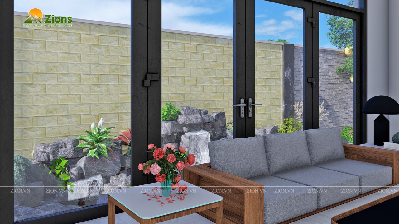Thiết kế sân vườn Nhật Bản tại Vinhomes Riverside - The Harmony