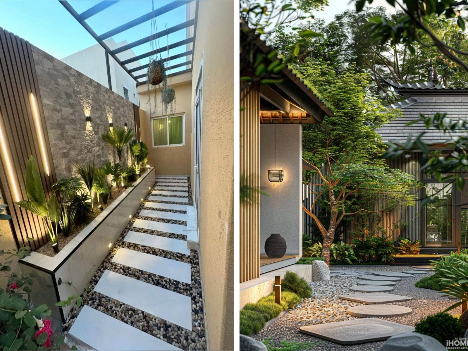 ý tưởng thiết kế vườn bên hông nhà 