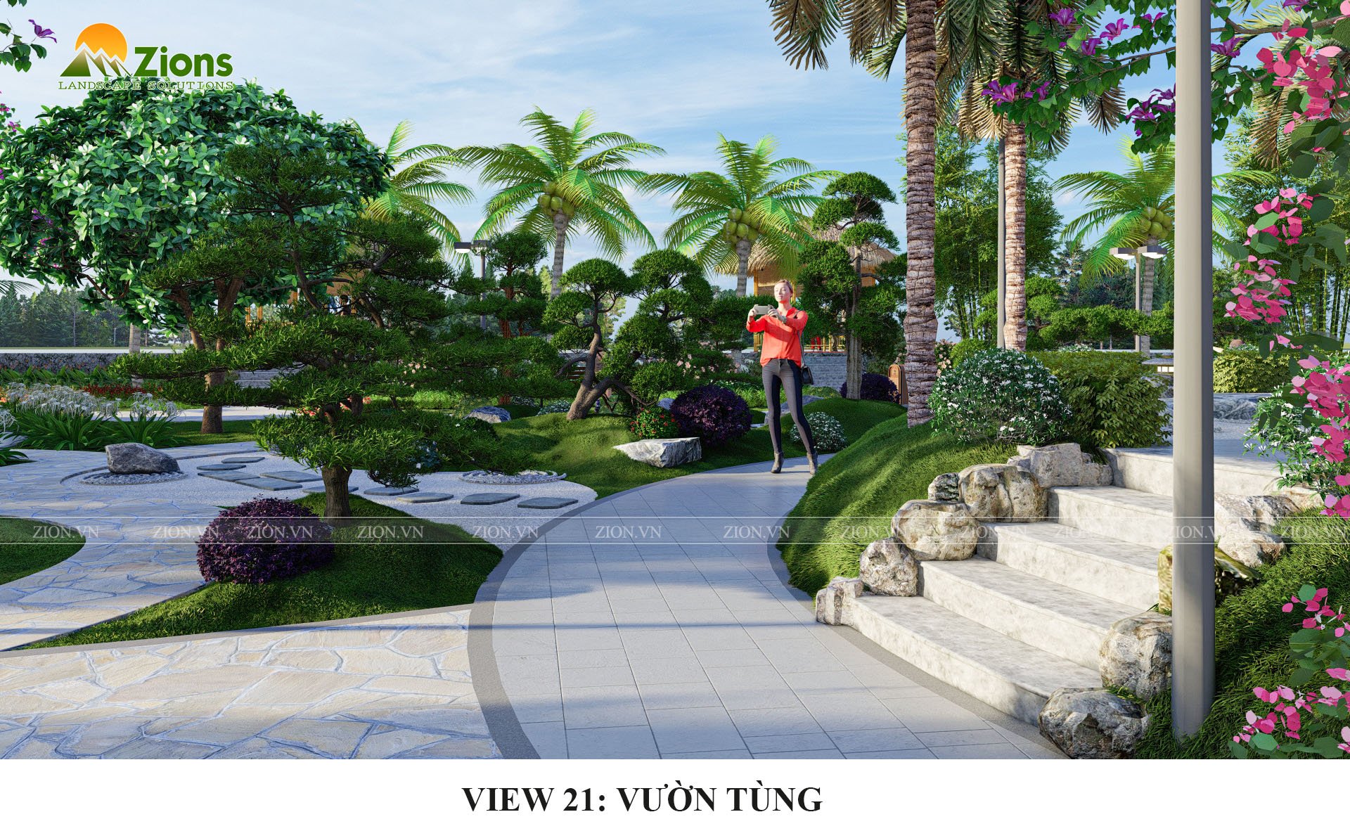 quy hoạch cảnh quan 1800m2 tại hải phòng - thiết kế bởi zion's