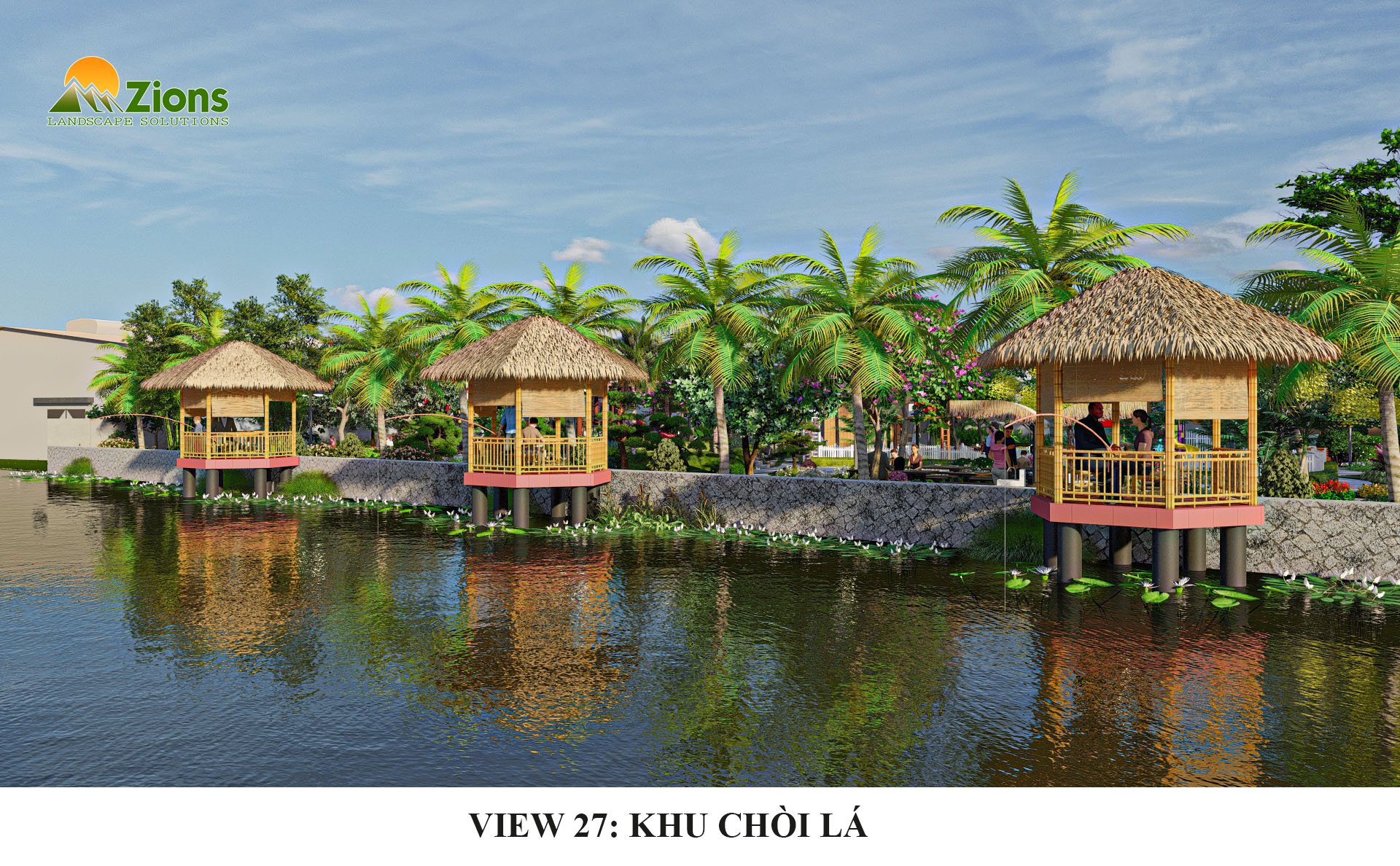 quy hoạch cảnh quan 1800m2 tại hải phòng - thiết kế bởi zion's