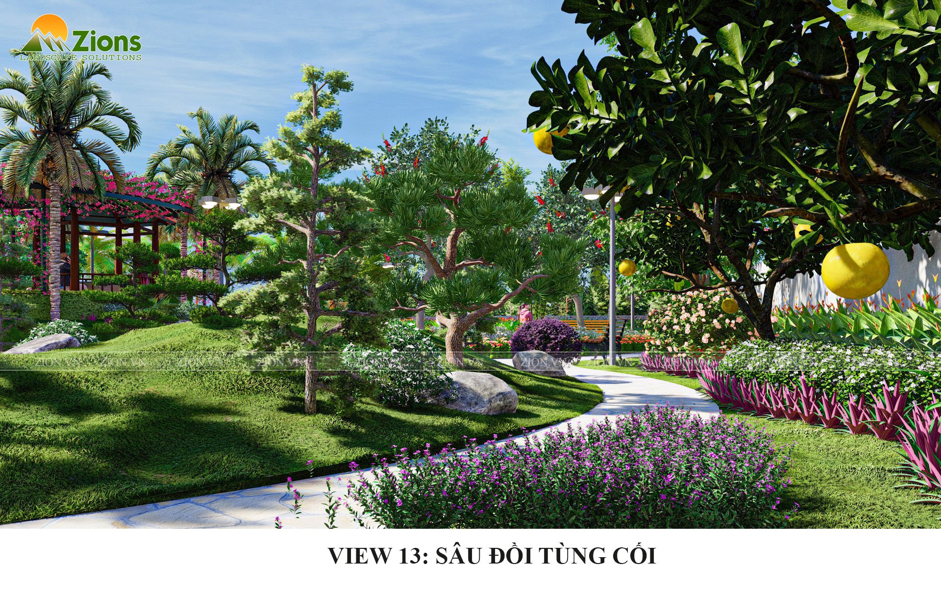 quy hoạch cảnh quan 1800m2 tại hải phòng - thiết kế bởi zion's