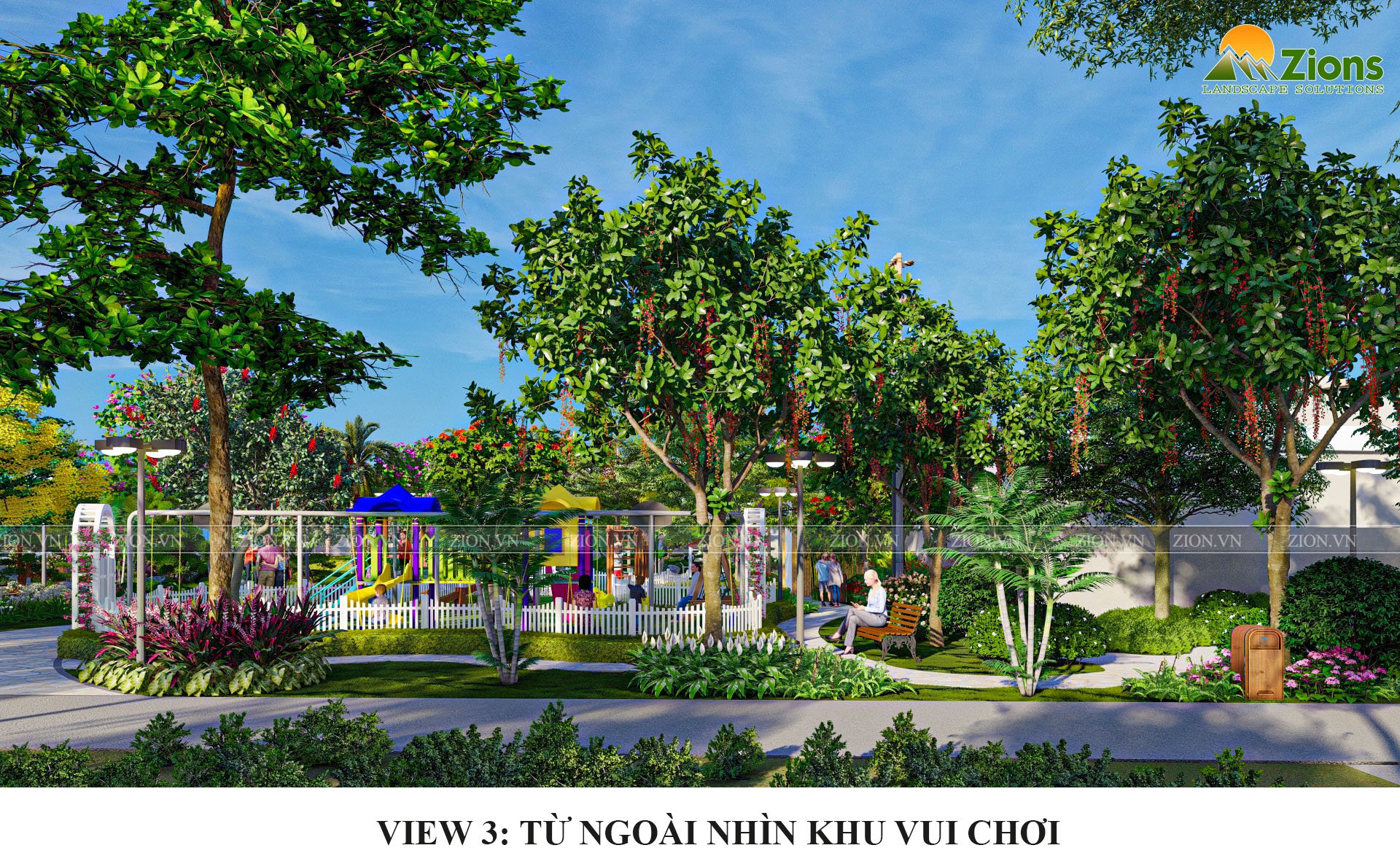 quy hoạch cảnh quan 1800m2 tại hải phòng - thiết kế bởi zion's