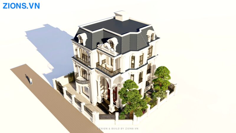 sân vườn biệt thự tại Vinhomes Riverside